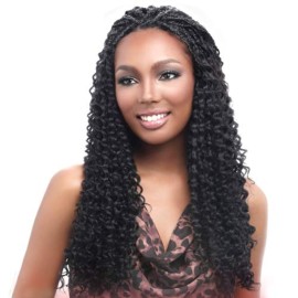 Harlem125 Synthetic Hair Braids Kima Braid Brazilian Twist 20 (6-Pack, P1B/30)