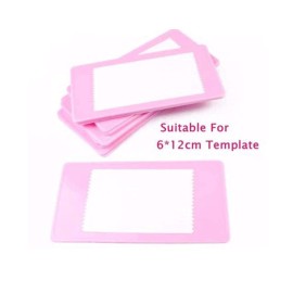BeautyLeader 15pcs 12X6cm Nail Art Soft Stamping Protective Pink Color Stamper Rectangel Stamp Holder BeautyLeader 15pcs 12X6cm Nail Art Soft Stamping Protective Pink Color Stamper Rectangel Stamp Holder