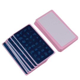 BeautyLeader 15pcs 12X6cm Nail Art Soft Stamping Protective Pink Color Stamper Rectangel Stamp Holder BeautyLeader 15pcs 12X6cm Nail Art Soft Stamping Protective Pink Color Stamper Rectangel Stamp Holder