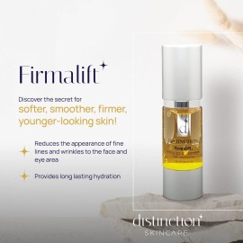 Distinction Firmalift Firming Face & Eye Serum - Anti Aging Serum Lotion Cream and Moisturizer | Helps Reduce the Appearance of Fine Lines and Wrinkles, Soothes (1 Fl Oz)