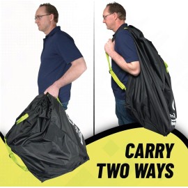 V VOLKGO Car Seat Travel Bag For Airplane with Padded Backpack Shoulder Straps, Gate Check Bag, Car Seat Bags for Air Travel Carseat Travel Cover, Carseat Travel Bag Cover for Airplane Travel