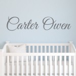 Boys Nursery Personalized Custom Name Vinyl Wall Art Decal Sticker 28 W, Boy Name Decal, Boys Name, Nursery Name, Boys Name Decor Wall Decals, Boy\'s Bedroom Decor, Plus Free 12 Hello Door Decal