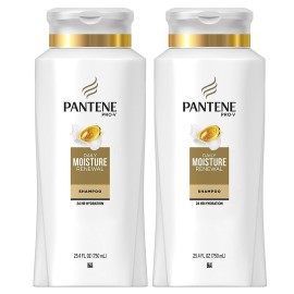 Pantene, Shampoo, Pro-V Daily Moisture Renewal for Dry Hair, 25.4 Fl Oz (Pack of 2), Twin Pack