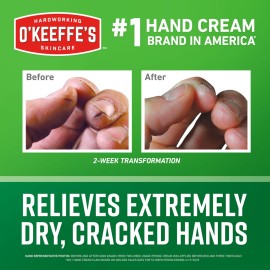O\'Keeffe\'s Working Hands Hand Cream for Extreme Dryness - 6.8 oz Value Size Jar (12 Pack) - Repairing Skincare for Cracked, Dry Hands