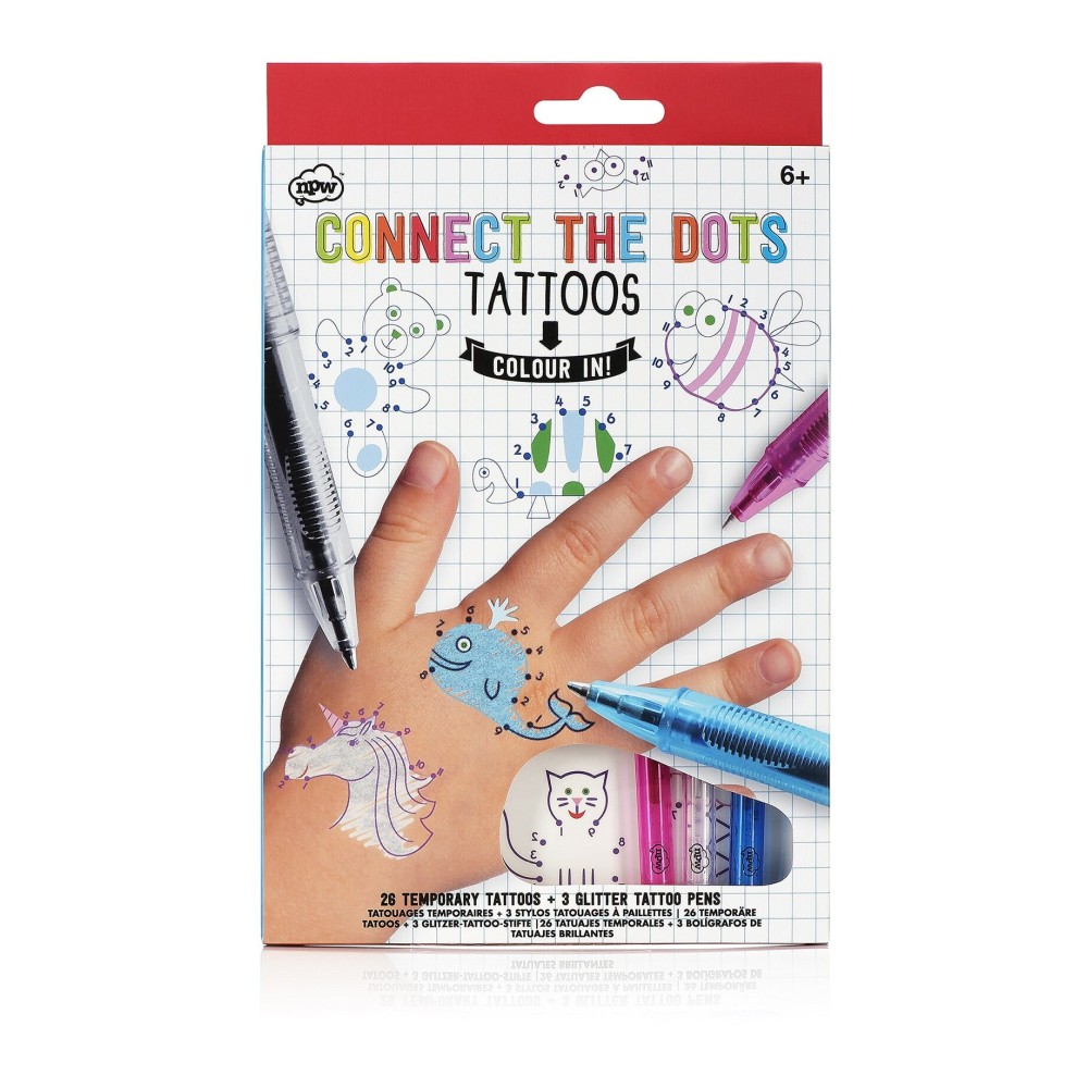 NPW USA Connect-The-Dots Temporary Tattoos, 26-Count NPW USA Connect-The-Dots Temporary Tattoos, 26-Count