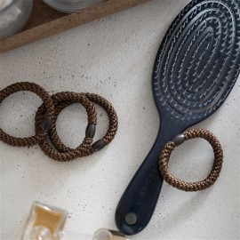 Blue Hair Ties for Thick Hair, Grab & Go Ponytail Holders, 8 Pack, Blue Tide, Thick No-Crease Bands with Strong Hold, Damage-Free Design, Cool Coastal Blend | L. Erickson