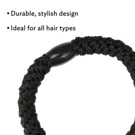 Blue Hair Ties for Thick Hair, Grab & Go Ponytail Holders, 8 Pack, Blue Tide, Thick No-Crease Bands with Strong Hold, Damage-Free Design, Cool Coastal Blend | L. Erickson