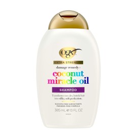 OGX Extra Strength Damage Remedy + Coconut Miracle Oil Shampoo for Dry, Frizzy or Coarse Hair, Paraben-Free, Sulfate-Free Surfactants, 13 Fl Oz OGX Extra Strength Damage Remedy + Coconut Miracle Oil Shampoo for Dry, Frizzy or Coarse Hair, Paraben-Free, Sulfate-Free Surfactants, 13 Fl Oz