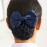 AKOAK 2 Pcs Blue Bowknot Decor Snood Net Barrette Hair Clip Bun Cover