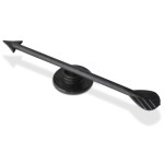 Game Spinner 12 Pack - 3 Inch Black Plastic Arrow Game Spinner - Small Lightweight Arrows