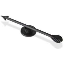 Game Spinner 12 Pack - 3 Inch Black Plastic Arrow Game Spinner - Small Lightweight Arrows