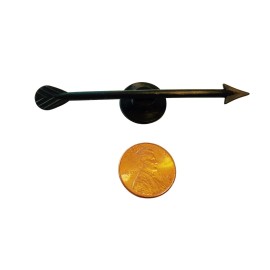 Game Spinner 12 Pack - 3 Inch Black Plastic Arrow Game Spinner - Small Lightweight Arrows