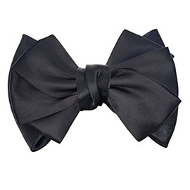 1 Piece Bowknot Hair Clip with Hairnet Snood Net Bun Cover Bow Hair Barrette Hair Clip(Black) 1 Piece Bowknot Hair Clip with Hairnet Snood Net Bun Cover Bow Hair Barrette Hair Clip(Black)