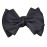 1 Piece Bowknot Hair Clip with Hairnet Snood Net Bun Cover Bow Hair Barrette Hair Clip(Black)