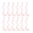 SWACC 12 Pcs Curly Wavy One Color Party Highlights Clip on in Hair Extensions Colored Hair Streak Synthetic Hairpieces (Pink)