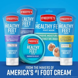 O\'Keeffe\'s K0320001-5 Healthy Feet Foot Cream in Jar (5 Pack), 3.2 oz