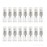 Elfenstall- 20pcs Mini Clear 2ml 5/8 Dram Fine Mist Atomizer Vial Glass Bottle Spray Refillable Perfume Empty Sample Bottle with Clean Cloth Free Pipette for Travel Party