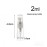 Elfenstall- 20pcs Mini Clear 2ml 5/8 Dram Fine Mist Atomizer Vial Glass Bottle Spray Refillable Perfume Empty Sample Bottle with Clean Cloth Free Pipette for Travel Party