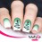 Whats Up Nails - Ribbon Tree Vinyl Stencils for Christmas Nail Art Design (1 Sheet, 20 Stencils)