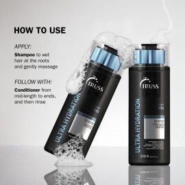 TRUSS Ultra Hydration Hair Conditioner for Women & Men - Moisturizing Treatment for Dry, Damaged Hair - Adds Shine & Body - Color-Safe for All Textures - Restores Vital Nutrients (300 ml) TRUSS Ultra Hydration Hair Conditioner for Women & Men - Moisturizing Treatment for Dry, Damaged Hair - Adds Shine & Body - Color-Safe for All Textures - Restores Vital Nutrients (300 ml)