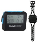 Gymboss Interval Timer and Stopwatch and Watchstrap - Bundle (Black w/Blue Buttons, One Size Fits All)