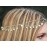 Missgrace HMetal Chain Jewelry Headband Head Hair Band Tassels Pearl