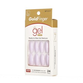 GoldFinger Press On Nails Full Cover Nails Glue On Nails Manicure Long Fake Nails with Glue GoldFinger Press On Nails Full Cover Nails Glue On Nails Manicure Long Fake Nails with Glue