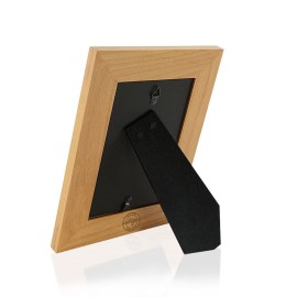 KATE POSH My 1st Christmas Picture Frame, My First, Baby\'s 1st Christmas, New Baby, Santa & Me Engraved Natural Wood Photo Frame (5x7-Vertical - Classic)