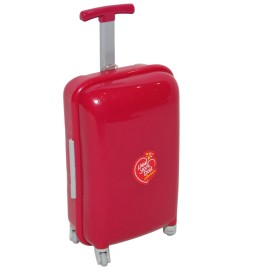 Doll Accessories - Best Toys for 3 Year Old Girls - 15 pc Travel Playset for Kids Includes Suitcase, Glasses, Pillow -Stuff Compatible with Most 18 Inch Dolls