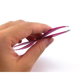 yueton 2pcs Double End Precision Pointed and Slant Tip Tweezers Set for Eyebrow and Ingrown Hair yueton 2pcs Double End Precision Pointed and Slant Tip Tweezers Set for Eyebrow and Ingrown Hair