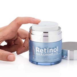 Passport to Organics Retinol 2.5% High Potency Face Cream - Anti-Aging Cream - Organic Moisturizing Cream with Vitamin C, Hyaluronic Acid & Essential Oils - Retinol Moisturizer for Dry Skin - 1.7oz Passport to Organics Retinol 2.5% High Potency Face Cream - Anti-Aging Cream - Organic Moisturizing Cream with Vitamin C, Hyaluronic Acid & Essential Oils - Retinol Moisturizer for Dry Skin - 1.7oz