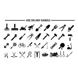 Silicone Rubber Grip Wrap for Tool Handles, Fitness and Sports Equipment - Black 1.7mm Thick x 60in