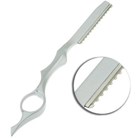 Barber Supplies Hair Tools Feather Styling Hair Cutting Razor Grip Handle Stainless Steel Razor Blade for Professional Look and Styling
