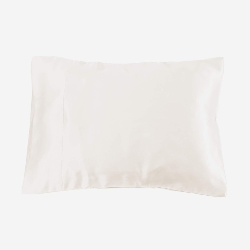 Lilysilk 100% Mulberry Silk Travel Pillowcase Pillow Cover, Ivory, 15 x 22