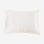 Lilysilk 100% Mulberry Silk Travel Pillowcase Pillow Cover, Ivory, 15 x 22