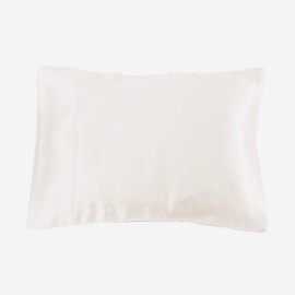 Lilysilk 100% Mulberry Silk Travel Pillowcase Pillow Cover, Ivory, 15 x 22