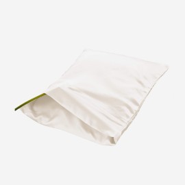 Lilysilk 100% Mulberry Silk Travel Pillowcase Pillow Cover, Ivory, 15 x 22