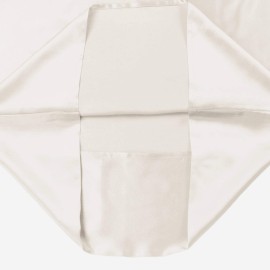 Lilysilk 100% Mulberry Silk Travel Pillowcase Pillow Cover, Ivory, 15 x 22