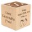 Palmetto Wood Shop Baby Birth Block - Laser Engraved Baby Gift for New Parents, Newborn Babies, and Family Members, Handcrafted in The USA, Solid Wood Construction - 3 Sizes, 3 Colors