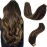 GOO GOO Tape in Hair Extensions Human Hair, 2/6/2 Balayage Dark Brown to Chestnut Brown, 18inch 50g 20pcs, Skin Weft Seamless Invisible, Silky Straight with Thick Ends, Remy Human Hair