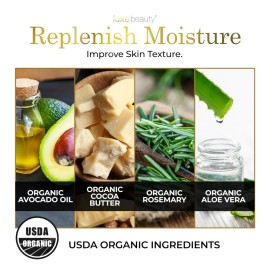 Luxe Beauty Non Greasy & Hyaluronic Acid Moisturizer for Face, Neck & Hands - Anti Aging Body Lotion & Non Toxic Body Lotion - Vanilla Body Lotion w/Silicone-Free, Organic & Plant-Based Ingredients