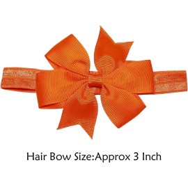 WillingTee Hairband, Baby Girls Headbands 3Inch 40 Colors Grosgrain Ribbon Hair Bows Choice for Baby Girls Infants Toddler Kids Teens and Children