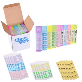 Lip Balm Container Tubes - 25-Pack (5x5 colors) - DIY - 3/16 Oz (5.5 ml) - Including 25 Writeable (5x5 colors) & 25 Printed Stickers - Twist Mechanism and Cap - Empty - Make Lip Balm Chapsticks Lip Balm Container Tubes - 25-Pack (5x5 colors) - DIY - 3/16 Oz (5.5 ml) - Including 25 Writeable (5x5 colors) & 25 Printed Stickers - Twist Mechanism and Cap - Empty - Make Lip Balm Chapsticks