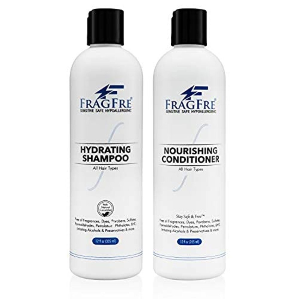 FRAGFRE Hydrating Shampoo and Nourishing Conditioner 12 oz/ea (2-Pack Gift Set) - Sulfate Free, Gluten Free, Parabens Free, Color Safe, Hypoallergenic, Fragrance Free FRAGFRE Hydrating Shampoo and Nourishing Conditioner 12 oz/ea (2-Pack Gift Set) - Sulfate Free, Gluten Free, Parabens Free, Color Safe, Hypoallergenic, Fragrance Free