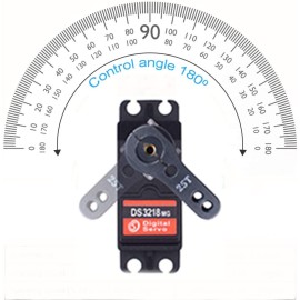 ZOSKAY 1X DS3218 Update servo 20KG Full Metal Gear Digital servo Baja servo Waterproof servo for Baja Cars(Control Angle 180)