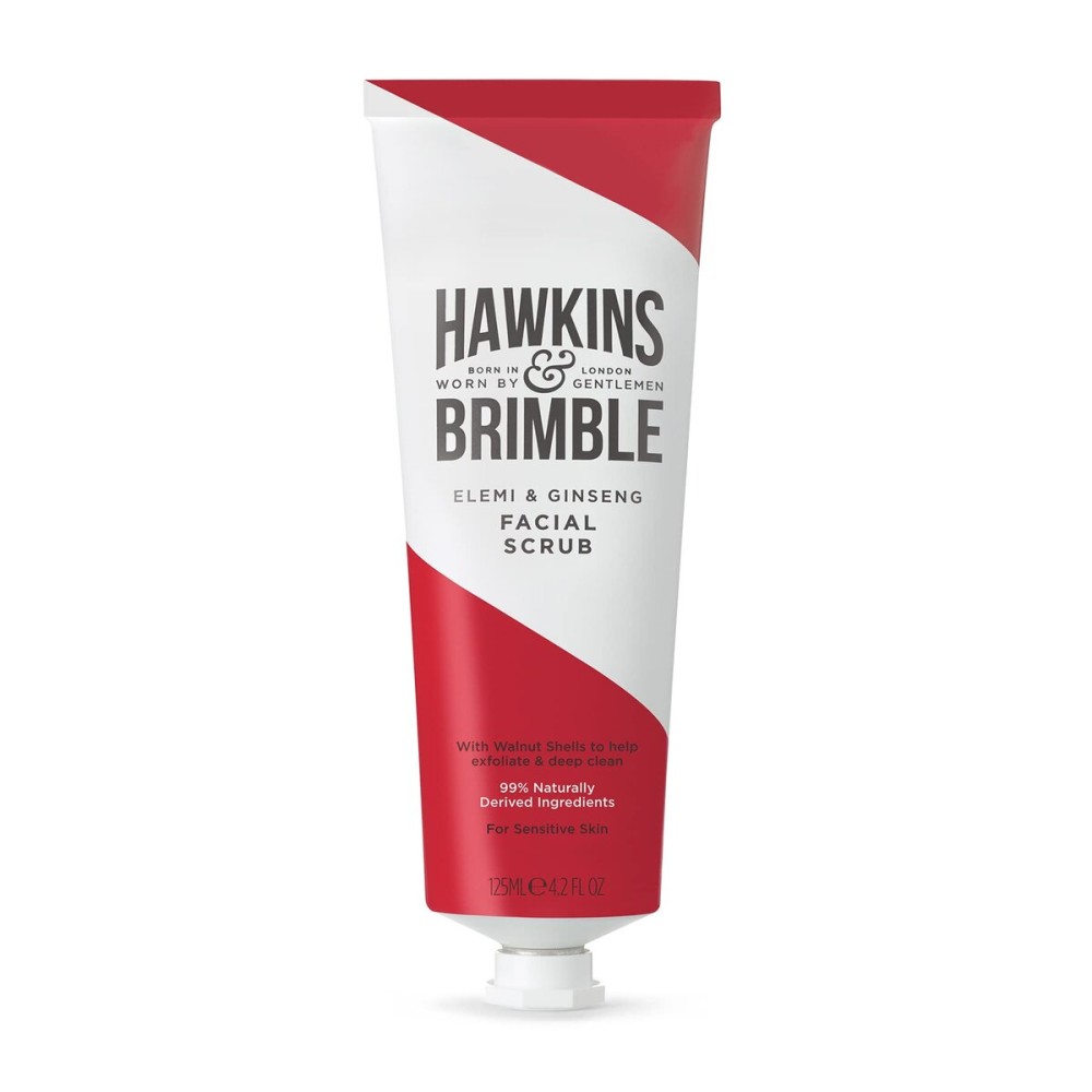 Hawkins & Brimble - Facial Scrub for Mens, 125ml - Mens Grooming Face Scrub Exfoliator and Deep Clean for Mature and Sensitive Skin - Pre Shave Lotion for Improve Shaving with Elemi and Ginseng Scent Hawkins & Brimble - Facial Scrub for Mens, 125ml - Mens Grooming Face Scrub Exfoliator and Deep Clean for Mature and Sensitive Skin - Pre Shave Lotion for Improve Shaving with Elemi and Ginseng Scent