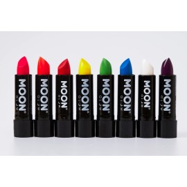 Moon Glow - Blacklight Neon UV Lipstick 0.16oz - Intense Red - Glows brightly under Blacklights/UV Lighting! Moon Glow - Blacklight Neon UV Lipstick 0.16oz - Intense Red - Glows brightly under Blacklights/UV Lighting!