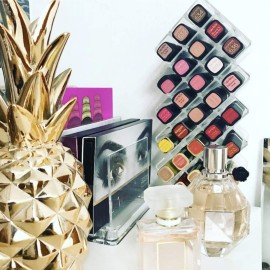 byAlegory Acrylic Lipstick Makeup Organizer | 28 Space Cosmetic Storage Designed To Stand, Lay Flat or Stack (CLEAR) byAlegory Acrylic Lipstick Makeup Organizer | 28 Space Cosmetic Storage Designed To Stand, Lay Flat or Stack (CLEAR)