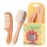 YarraModes Baby Goat Hair Brush and Comb Set for Newborns & Toddlers| Eco-Friendly Safe Brush | Natural Wooden Comb | Soft Bristles for Cradle Cap | Perfect Baby Shower and Registry Gift