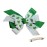 WD2U Girls 4.5 Layered St Patricks Shamrock Hair Bow French Clip